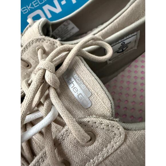 Skechers Performance Women's 11 Goga Mat Resalyte Taupe Mist Shoe On the Go - Picture 6 of 12